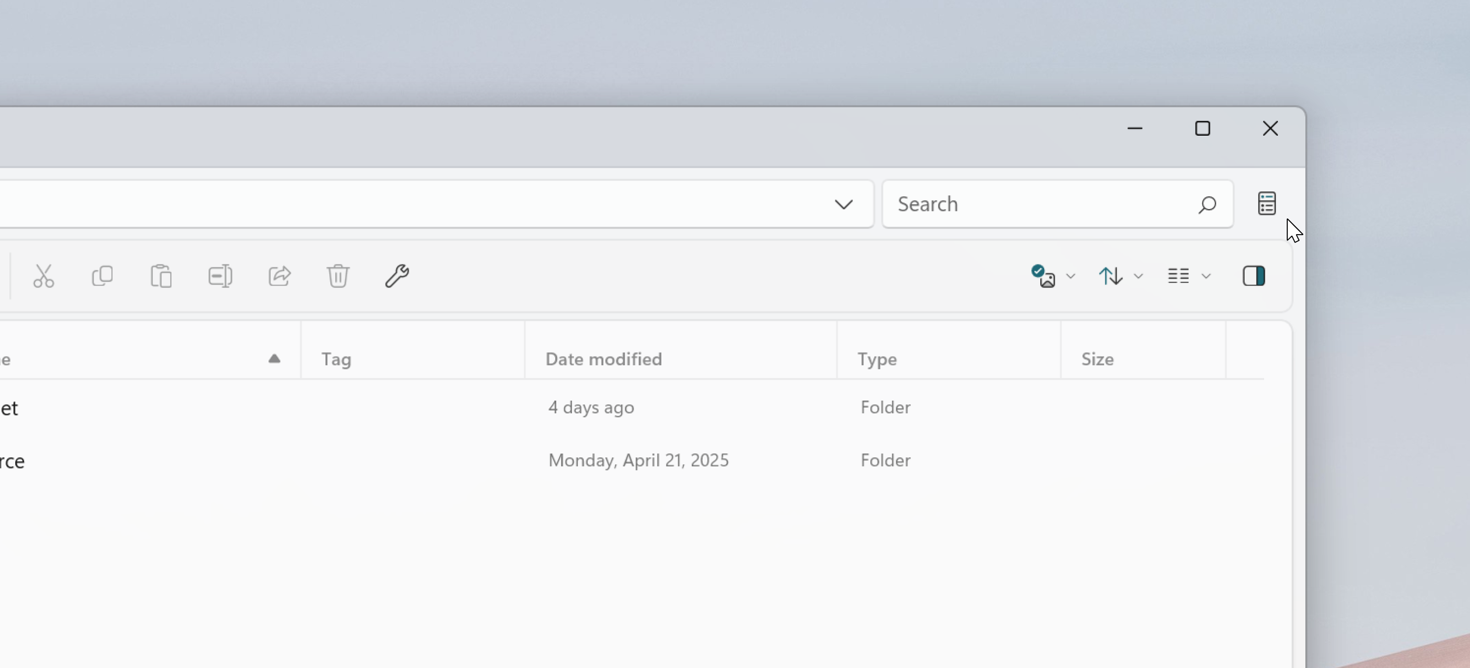 Always displayed Status Center
